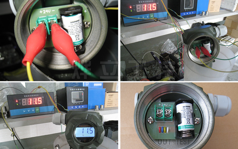 電池供電溫度變送器現(xiàn)場實(shí)物