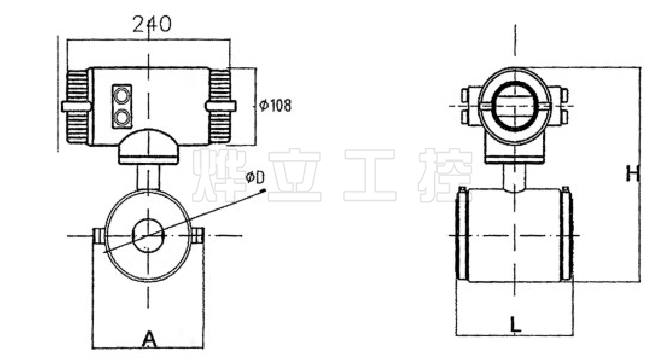 電磁流量計外形尺寸